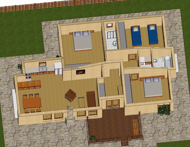 Spacious Newly Built 3 Bedroom House With Wooden Design And